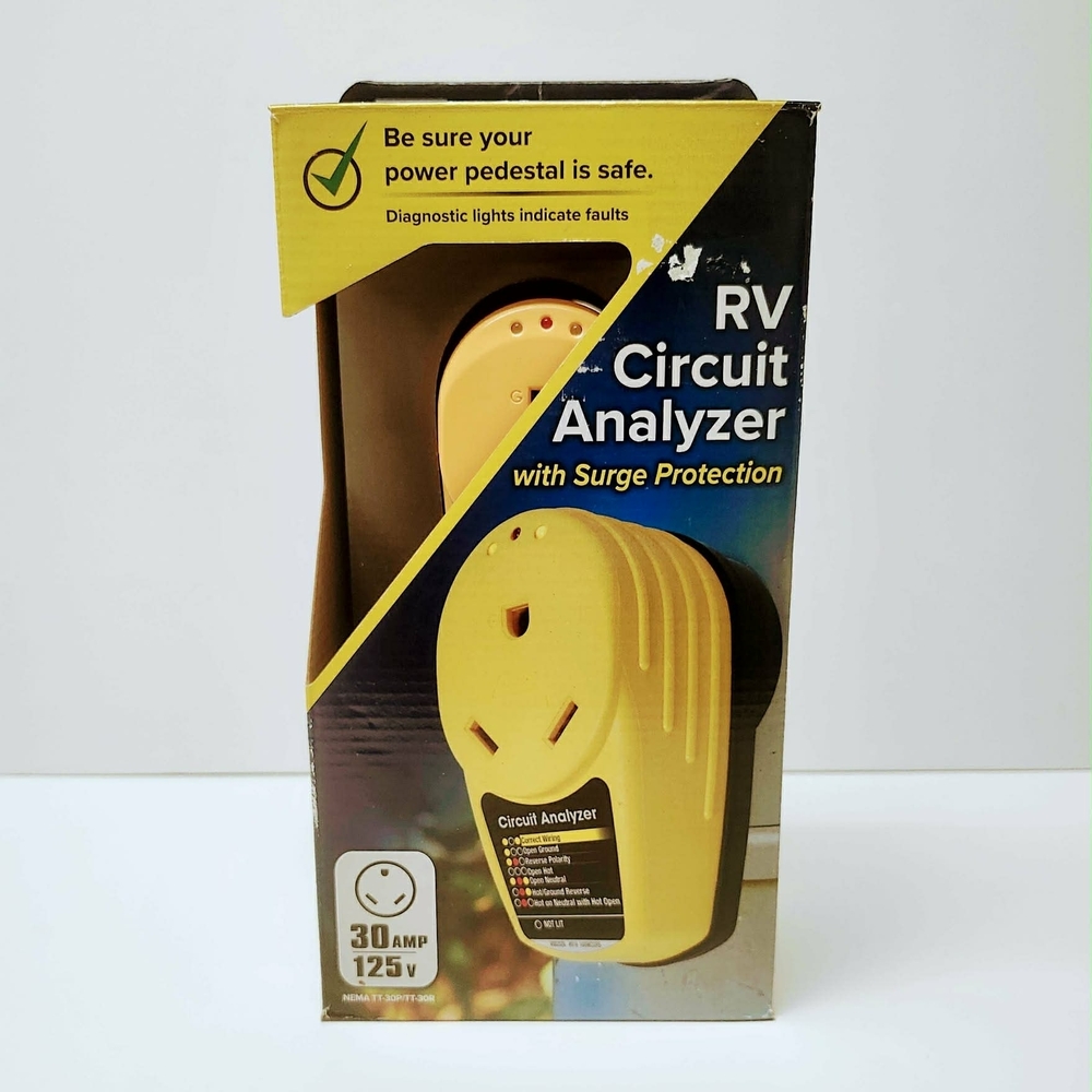 RV Circuit Analyzer with Surge Protection - Yellow